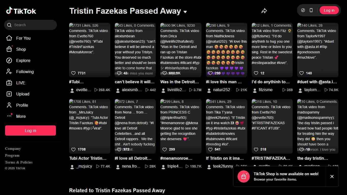 Tristin Fazekas Passed Away TikTok